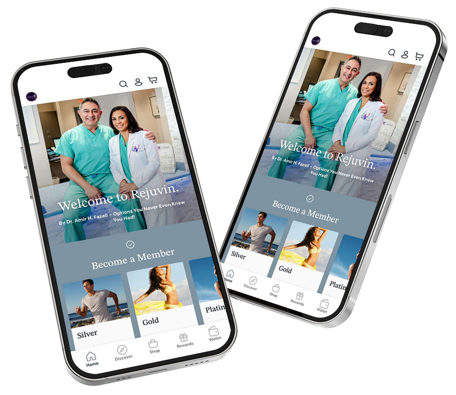 Get an even more personalized rejuvenation experience with The Rejuvin App